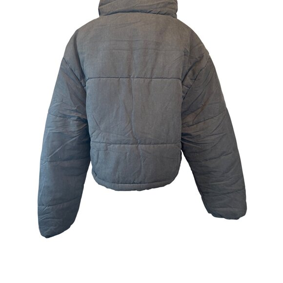 NWT PrettyLittleThing  Medium Black Puffer Jacket Polyester - Picture 9 of 12